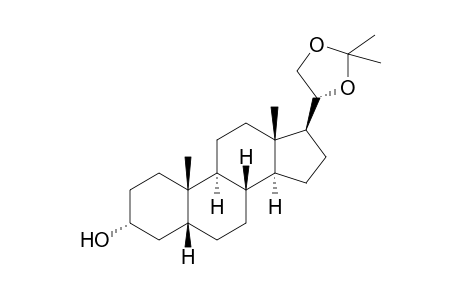 20α,21-(isopropylidenedioxy)-5β-pregnan-3α-ol