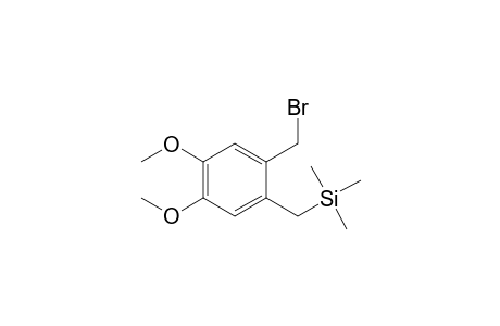 4,5-Dimethoxy-2-((trimethylsilyl)methyl)benzyl bromide