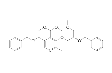 (S)-3-(2-Benzyloxy-3-methoxypropoxy)-5-(benzyloxymethyl)-2-methylpyridine-4-carbaldehyde dimethyl acetal