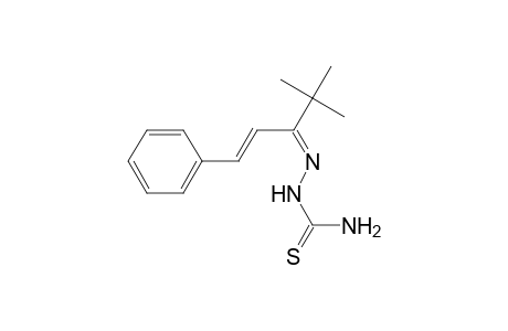 Pent-1-en-3-one, 4,4-dimethyl-1-phenyl-, thiosemicarbazone