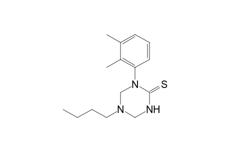 1,3,5-Triazine-2(1H)-thione, 5-butyl-1-(2,3-dimethylphenyl)tetrahydro-