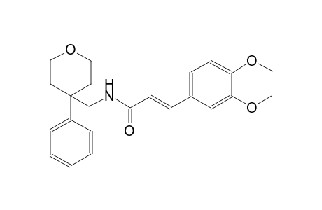 (2E)-3-(3,4-dimethoxyphenyl)-N-[(4-phenyltetrahydro-2H-pyran-4-yl)methyl]-2-propenamide