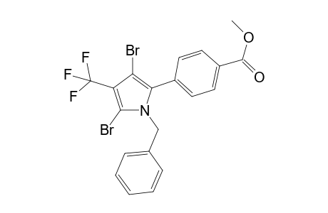1-benzyl-2-(4-acetoxyphenyl)-4-trifluoromethyl-3,5-dibromo-pyrrole