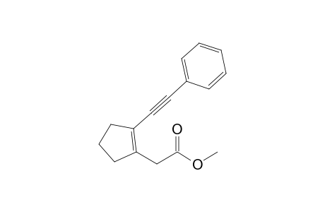 Methyl 2-(phenylethynyl)cyclopentenylacetate