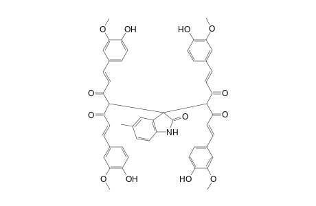 3,3-Bis(7-(4-hydroxy-3-methoxyphenyl)-1-(4-hydroxy-3-methoxyphenyl)-3,5-dioxohepta-1,6-dien-4-yl)-5-methylindolin-2-one