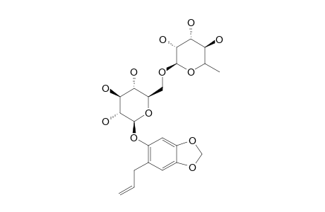 1-ALLYL-4,5-METHYLENEDIOXYPHENOL-2-O-ALPHA-L-RHAMNOPYRANOSYL-(1->6)-O-BETA-D-GLUCOPYRANOSIDE