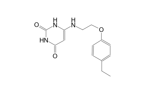 2,4(1H,3H)-pyrimidinedione, 6-[[2-(4-ethylphenoxy)ethyl]amino]-