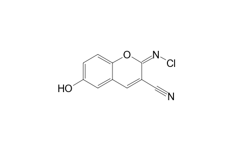 (2E)-2-chloranylimino-6-oxidanyl-chromene-3-carbonitrile