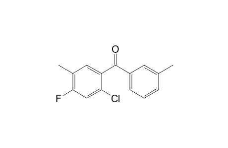 1-(m-Methylbenzoyl)-5-methyl-2-chloro-4-fluorobenzene