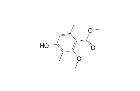 Benzoic acid, 4-hydroxy-2-methoxy-3,6-dimethyl-, methyl ester