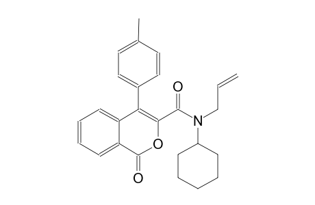 1H-2-benzopyran-3-carboxamide, N-cyclohexyl-4-(4-methylphenyl)-1-oxo-N-(2-propenyl)-