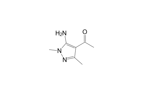 1-(5-amino-1,3-dimethyl-4-pyrazolyl)ethanone
