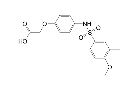 (4-{[(4-methoxy-3-methylphenyl)sulfonyl]amino}phenoxy)acetic acid