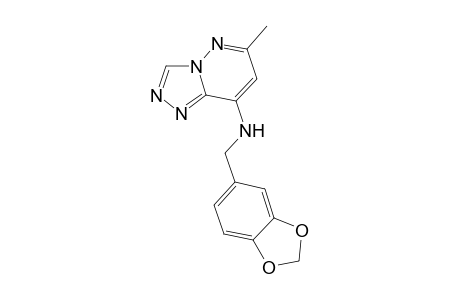[1,2,4]Triazolo[4,3-b]pyridazin-8-amine, N-(1,3-benzodioxol-5-ylmethyl)-6-methyl-