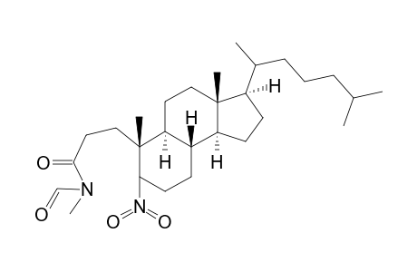 A-homo-4-seco-5-epi-6-nitro-4-methyl-4-formyl-4-azacholestan-3-one isomer