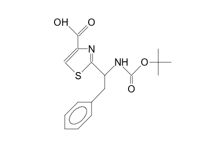 2-(<S>-1-tert-Butyloxycarbonylamino-2-phenyl-ethyl)-4-carboxy-thiazole