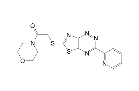 Morpholine, 4-[[[3-(2-pyridinyl)thiazolo[5,4-e]-1,2,4-triazin-6-yl]thio]acetyl]-