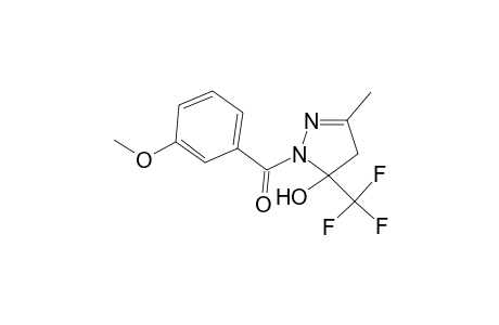 2-Pyrazolin-5-ol, 5-trifluoromethyl-1-(3-methoxybenzoyl)-3-methyl-