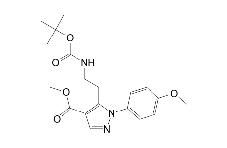 Methyl 5-[2-(tert-butoxycarbonylamino)ethyl]-1-(4-methoxyphenyl)-1H-pyrazole-4-carboxylate