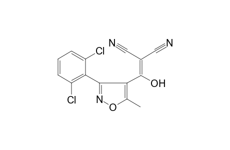 2-[[3-(2,6-dichlorophenyl)-5-methyl-1,2-oxazol-4-yl]-hydroxymethylidene]propanedinitrile