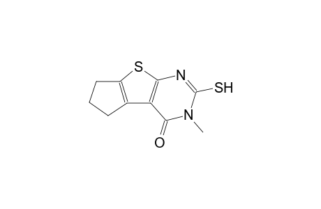3-methyl-2-sulfanyl-3,5,6,7-tetrahydro-4H-cyclopenta[4,5]thieno[2,3-d]pyrimidin-4-one