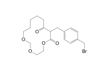 .alpha.-Bromo-.alpha.-2-(8,11-dioxatetradecan-14-olidyl)-p-xylene