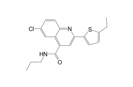 6-chloro-2-(5-ethyl-2-thienyl)-N-propyl-4-quinolinecarboxamide