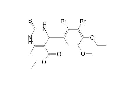 ethyl 4-(2,3-dibromo-4-ethoxy-5-methoxyphenyl)-6-methyl-2-thioxo-1,2,3,4-tetrahydro-5-pyrimidinecarboxylate