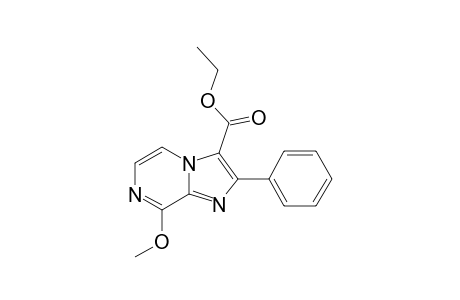 8-METHOXY-3-ETHOXYCARBONYL-2-PHENYLIMIDAZO-[1,2-A]-PYRAZINE