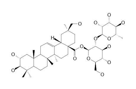 2.alpha.,3.beta.,30-Trihydroxy-olean-12-en-28-oic-acid,28-rhamno-glucosylester