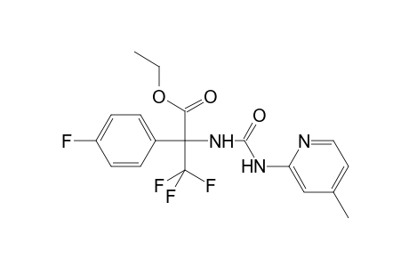 Benzeneacetic acid, 4-fluoro-.alpha.-[[[(4-methyl-2-pyridinyl)amino]carbonyl]amino]-.alpha.-(trifluoromethyl)-, ethyl ester