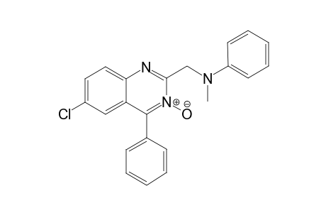 4-Phenyl-6-chloro-2-[(N-methylphenylamino)methyl-quinazolin-3-oxide