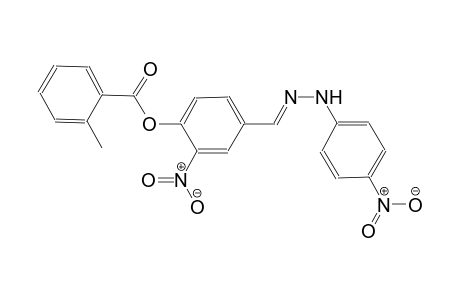benzoic acid, 2-methyl-, 2-nitro-4-[(E)-[2-(4-nitrophenyl)hydrazono]methyl]phenyl ester
