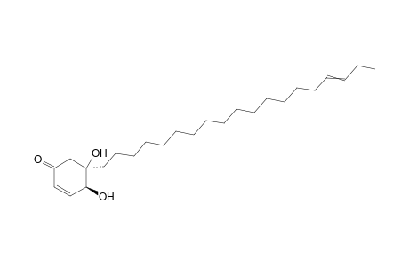 5-[16-Nonadecenyl]-4S,5R-dihydroxy-2-cyclohexenone