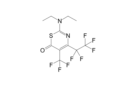 2-Diethylamino-4-pentafluoroethyl-5-trifluoromethyl-6H-1,3-thiazin-6-one