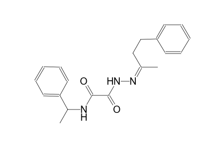 2-[(2Z)-2-(1-methyl-3-phenylpropylidene)hydrazino]-2-oxo-N-(1-phenylethyl)acetamide