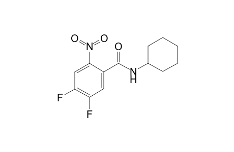 Benzamide, N-cyclohexyl-4,5-difluoro-2-nitro-