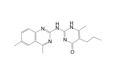 2-[(4,6-dimethyl-2-quinazolinyl)amino]-6-methyl-5-propyl-4(1H)-pyrimidinone