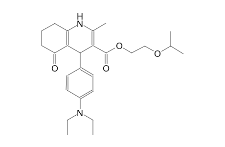 3-quinolinecarboxylic acid, 4-[4-(diethylamino)phenyl]-1,4,5,6,7,8-hexahydro-2-methyl-5-oxo-, 2-(1-methylethoxy)ethyl ester