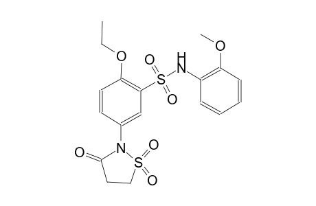 benzenesulfonamide, 5-(1,1-dioxido-3-oxo-2-isothiazolidinyl)-2-ethoxy-N-(2-methoxyphenyl)-