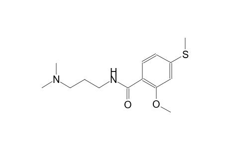 N-[3-(dimethylamino)propyl]-2-methoxy-4-(methylsulfanyl)benzamide