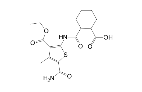 2-({[5-(aminocarbonyl)-3-(ethoxycarbonyl)-4-methyl-2-thienyl]amino}carbonyl)cyclohexanecarboxylic acid