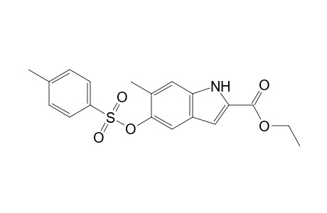 6-methyl-5-(4-methylphenyl)sulfonyloxy-1H-indole-2-carboxylic acid ethyl ester