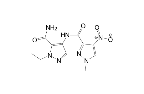 N-[5-(aminocarbonyl)-1-ethyl-1H-pyrazol-4-yl]-1-methyl-4-nitro-1H-pyrazole-3-carboxamide