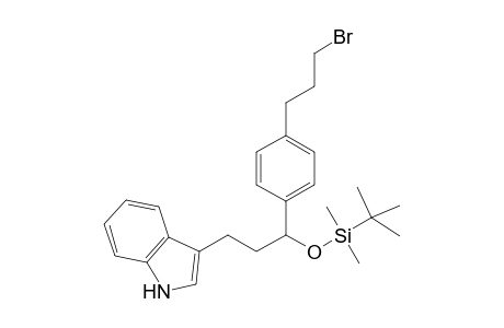 (+-)-3-(3-(4-(3-Bromopropyl)phenyl)-3-tert-butyldimethylsilyloxypropyl)indole
