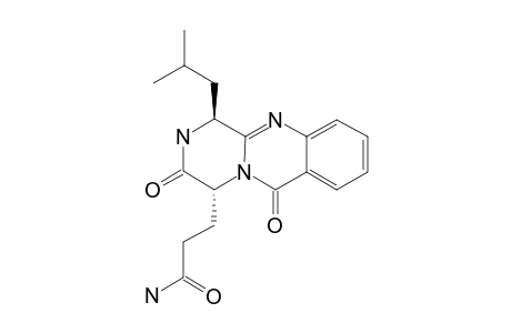 ANTI-EPIMER-OF-ANACINE;(1R,4S)-1,3,4,6-TETRAHYDRO-3,6-DIOXO-1-(2-METHYLPROPYL)-2H-PYRAZINO-[2,1-B]-QUINAZOLINE-4-PROPANAMIDE