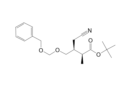 (2S,3S)-tert-Butyl 3-(((Benzyloxy)methoxy)methyl)-4-cyano-2-methylbutanoate