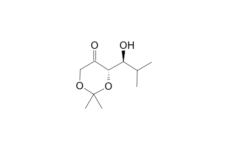 (4S)-2,2-dimethyl-4-[(1S)-2-methyl-1-oxidanyl-propyl]-1,3-dioxan-5-one