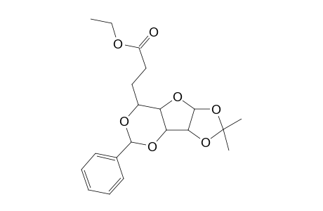 .alpha.-D-gluco-Octofuranuronic acid, 6,7-dideoxy-1,2-O-(1-methylethylidene)-3,5-O-(phenylmethylene)-, ethyl ester