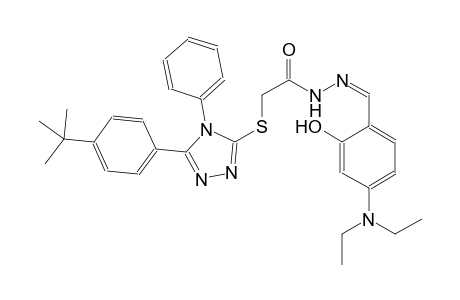 acetic acid, [[5-[4-(1,1-dimethylethyl)phenyl]-4-phenyl-4H-1,2,4-triazol-3-yl]thio]-, 2-[(Z)-[4-(diethylamino)-2-hydroxyphenyl]methylidene]hydrazide